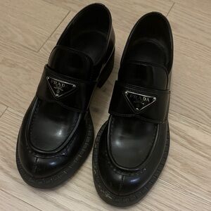 Prada Women's  Classic Black Slip-On Loafers